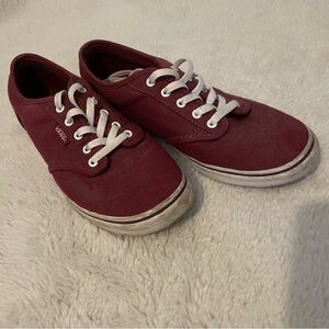 Burgundy Vans Shoes
